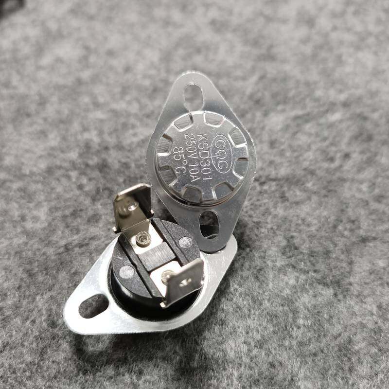 Ksd301 10A 250V thường đóng tiếp sức selfreset nhiệt cho thiết bị đựng nước uống 85 90 95 Celsius