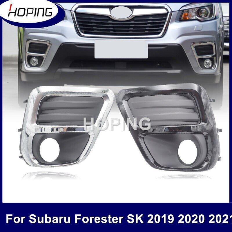Hy vọng đèn sương mù shell cho subaru forester sk 2019 2020 2021 xe cản trước bằng crôm và nhựa abs đèn sương mù khung bìa foglamp trim bezel bìa