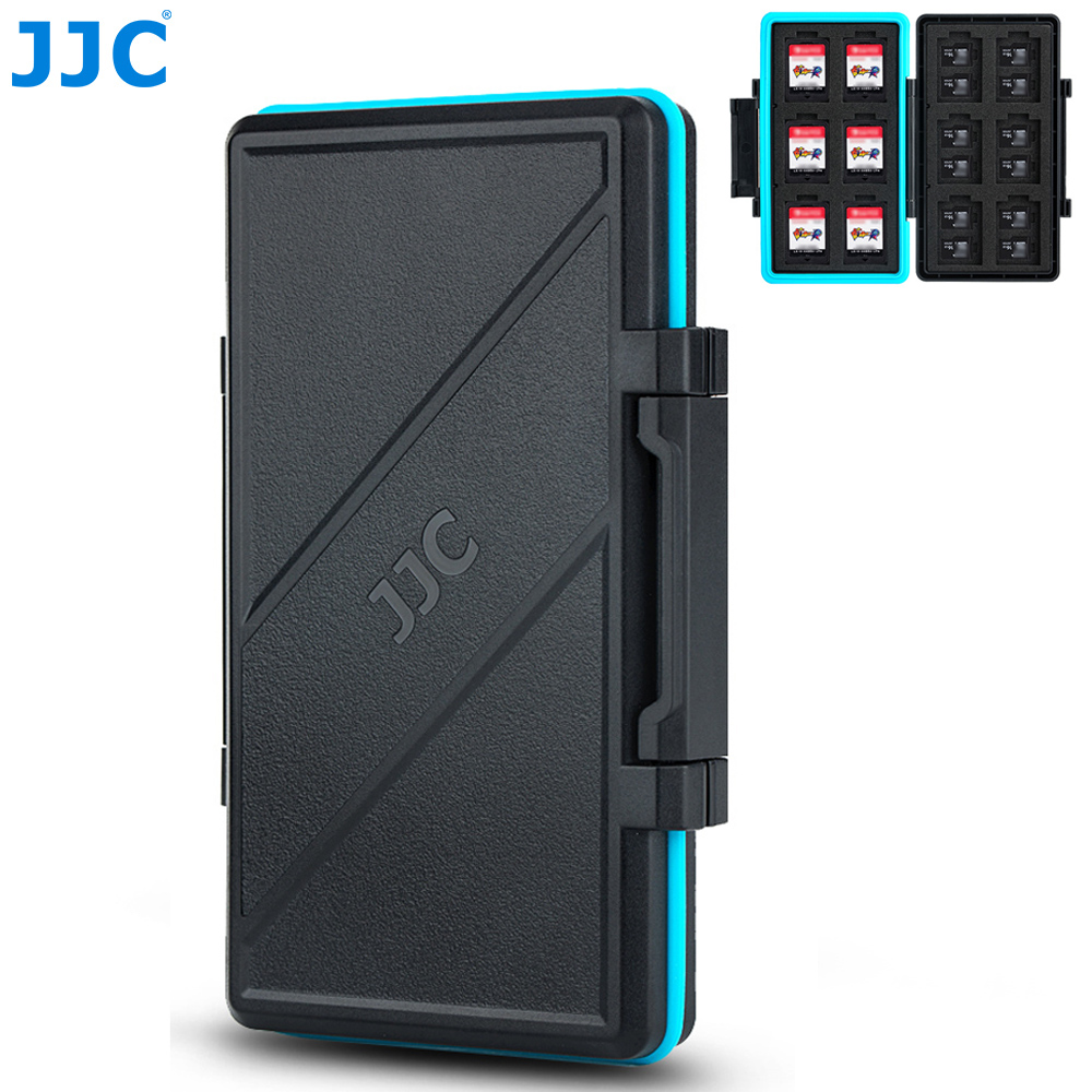 JJC 36 Slots Portable Memory Card Case Carrying Holder for SD SDXC SDHC and Nintendo Switch Game Card NS Game Card Cartridge with Eva Foam Insert and With a Silicone Seal Ring for Good Protection ABS Material ราคา 350 บาท*ส่งฟรี