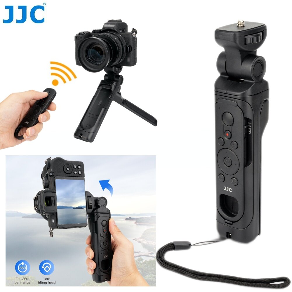JJC Máy ảnh Tay cầm quay Vlog với Điều khiển từ xa không dây Bluetooth,