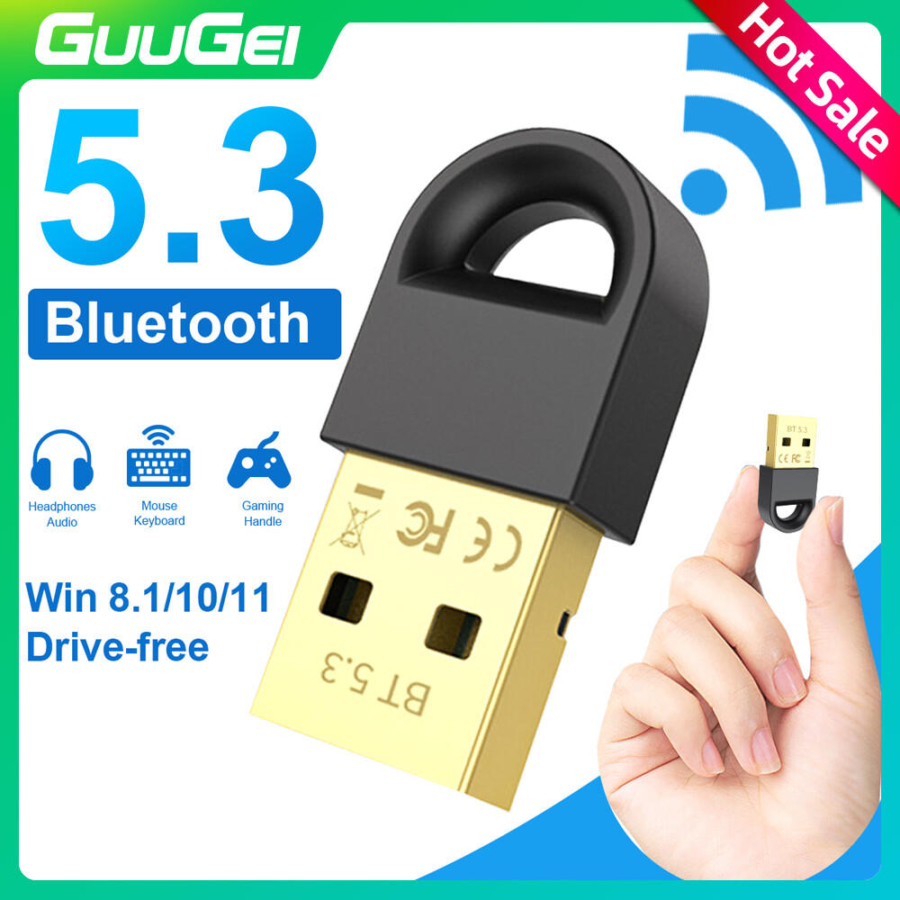 Guugei bộ chuyển đổi dongle bluetooth 5.3 cho loa máy tính chuột không dây bộ thu phát âm thanh bộ chuyển đổi bluetooth 5.3