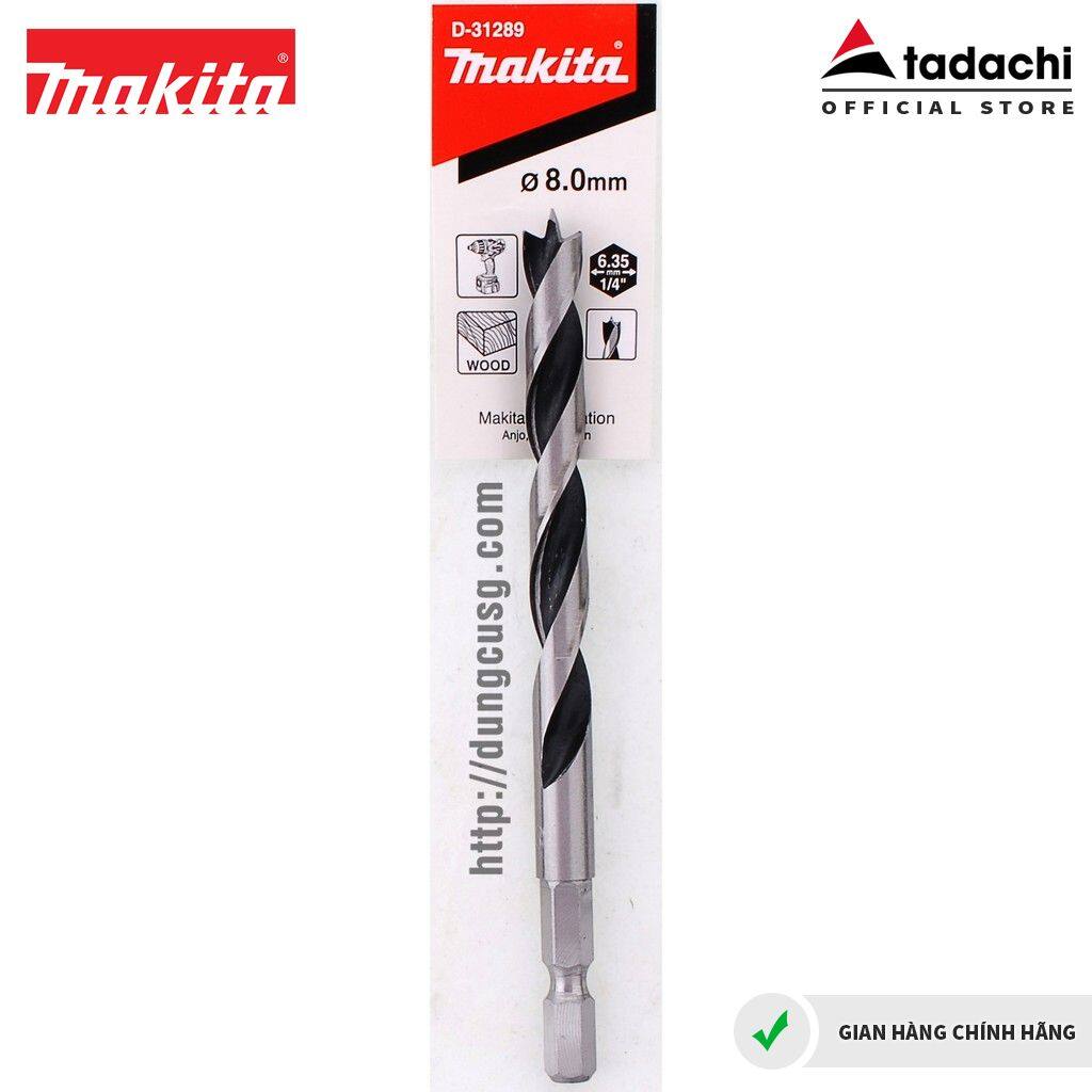 Mũi khoan gỗ chân lục giác makita 8x117mm d-31289 tadachi