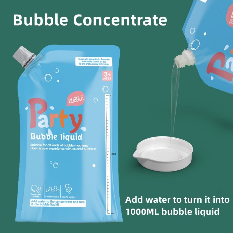 [HOT CXYHEWOIH 519] Pistola de burbujas de agua de 1L líquido de reposición agua de burbujas colorida juguetes esenciales para niños Simple y portátil