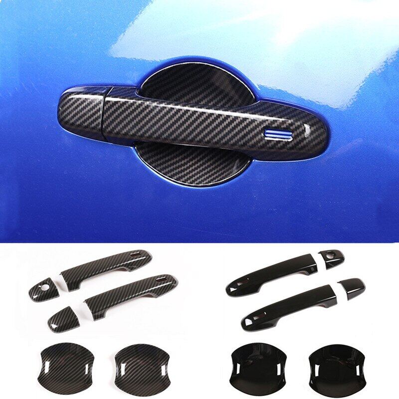 -{》 “》 Tạo kiểu cho xe tay nắm cửa bên ngoài bên cốc bát Bìa Sticker TRIM phù hợp cho TOYOTA GT86 cho Subaru Brz 2012-2022auto phụ kiện