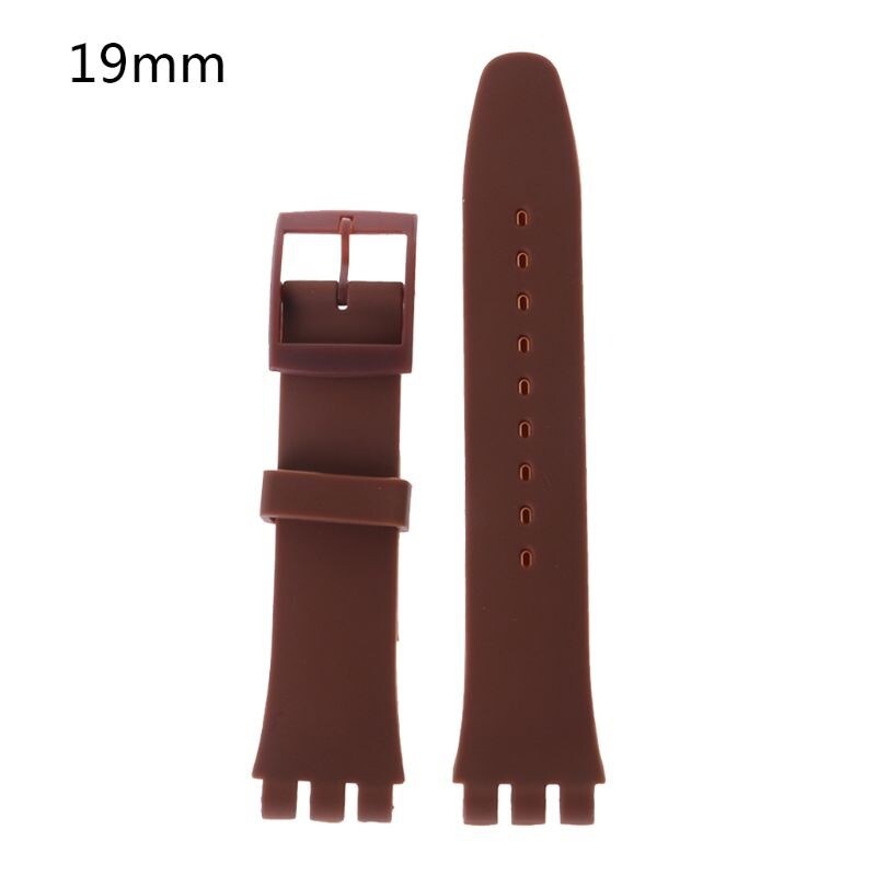 Dây đeo đồng hồ thông minh swatch bằng silicone 16mm 17mm 19mm 20mm