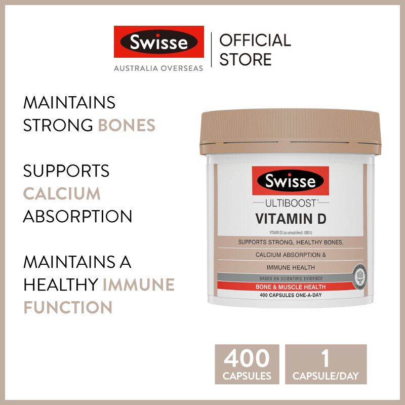 Viên Uống Bổ Sung Vitamin D Swisse Ultiboost Vitamin D 400 Viên Delivery
