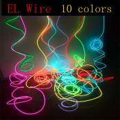 EL Wire Light Strip - Waterproof Neon Tube, 1m-5m Lengths