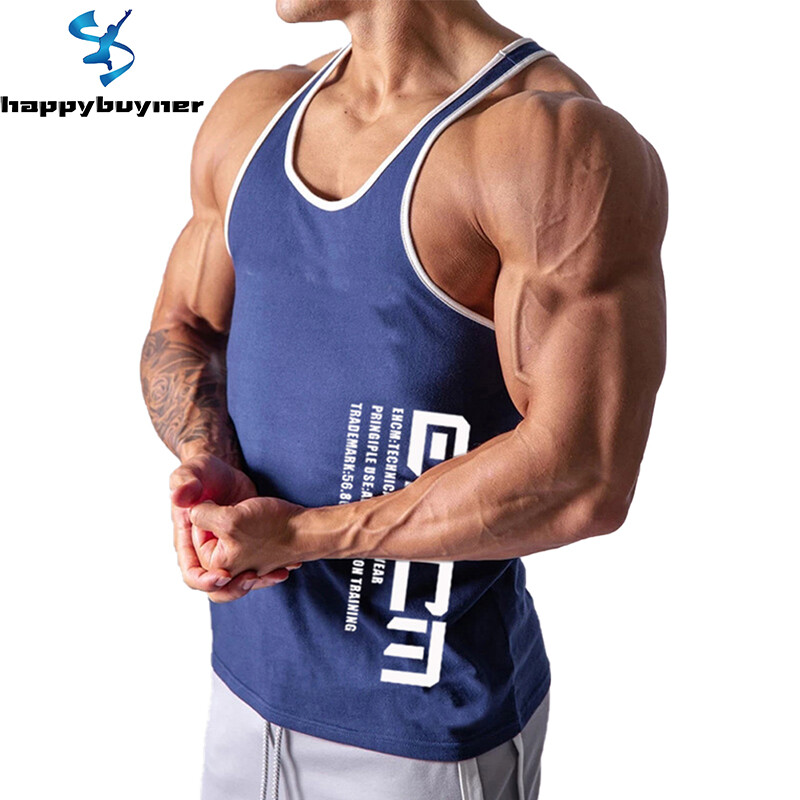 Happybuyner Áo Ba Lỗ Thể Thao Nam Áo Ba Lỗ Nhanh Khô Áo Tập Thể Hình Không Tay Tập Luyện Thể Hình Chạy Bộ Tập Luyện Thể Hình