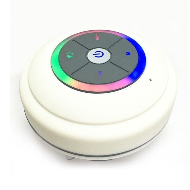 Loa Vòi Hoa Sen LED Bluetooth Chống Nước Đầu Đọc FM TF Nút Điều Khiển Loa