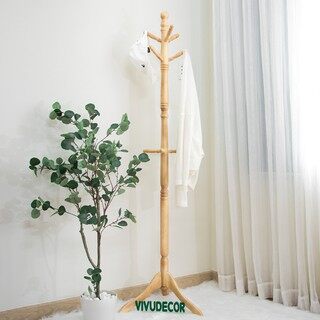 Cây treo quần áo gỗ cao su chống mối mọt