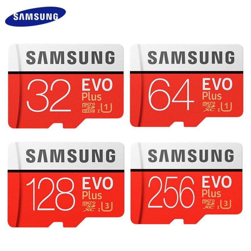 Thẻ nhớ evo plus 256gb tốc độ cao 100 mb/giây thẻ micro sd class 10 u3 tf uhs-i 128g 64gb 32gb thẻ micro sd