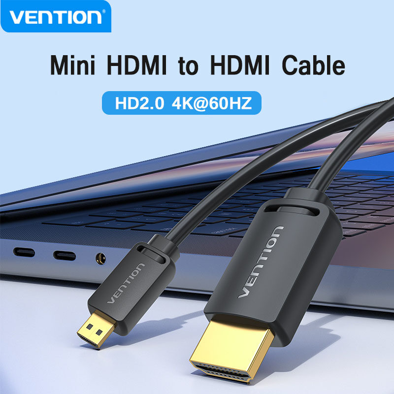 Vention Mini HDMI sang HDMI Cáp Micro HDMI sang HDMI HDMI sang HDMI Cáp HDMI 1.4V 1080P mạ Vàng Cáp chuyển đổi HDMI cho điện thoại máy tính bảng HDTV máy ảnh
