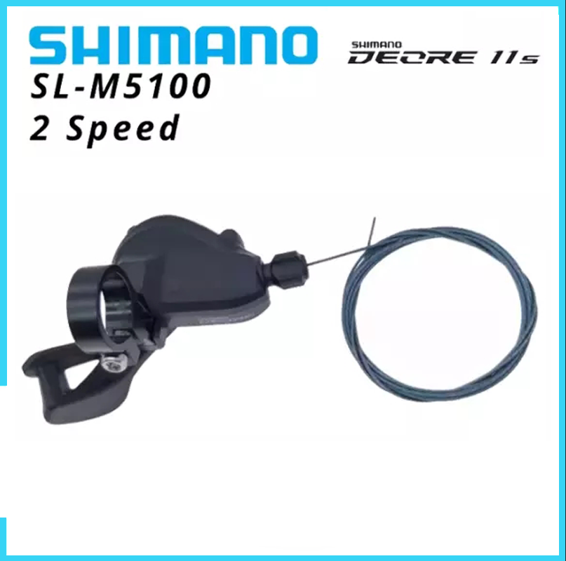 SHIMANO DEORE SL M5100 RAPIDFIRE PLUS MONO Chuyển Lever Băng Kẹp 2 Tốc Độ MTB Xe Đạp Leo Núi Shifters SL-M5100 Trái 2S 2V...