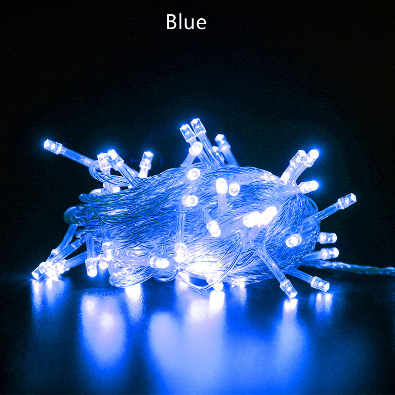 Led String Light Fairy 5M 10M 20M AC220V EU Plug Christmas Light Xmas Wedding Party Garland HolidayDecoration Outdoor Lighting Waterproof 8Mode White/Warm White/Multicolor/Blue 4Color Option Curtain Light