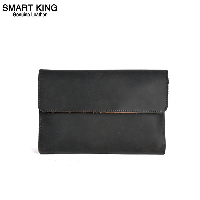 Smart King New Retro Clutch Bag for Men Grazy Horse Leather Casual Large Capacity Phone Bag Coin Purse Multifunction Long Wallets ราคา 1,477 บาท*ส่งฟรี