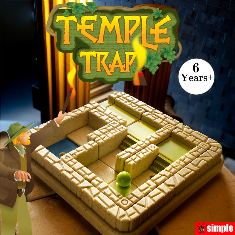 Temple Trap Game Trò Chơi Bàn Bẫy Đền Thờ Dành Cho Giáo Dục Tiệc Tùng Gia Đình Từ 6 Tuổi Trở Lên Quà