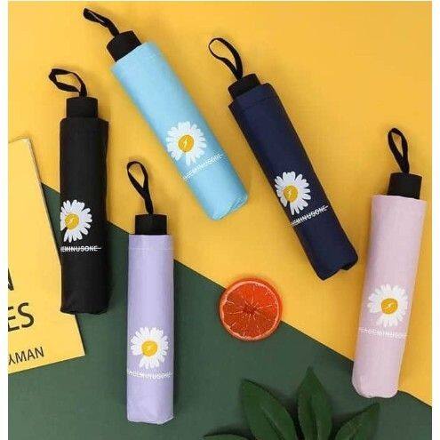 Ô họa tiết hoa cúc gấp gọn - Ô dù che mưa che nắng - dù Ô dù chống tia UV siêu tiện lợi - Ô hoa cúc