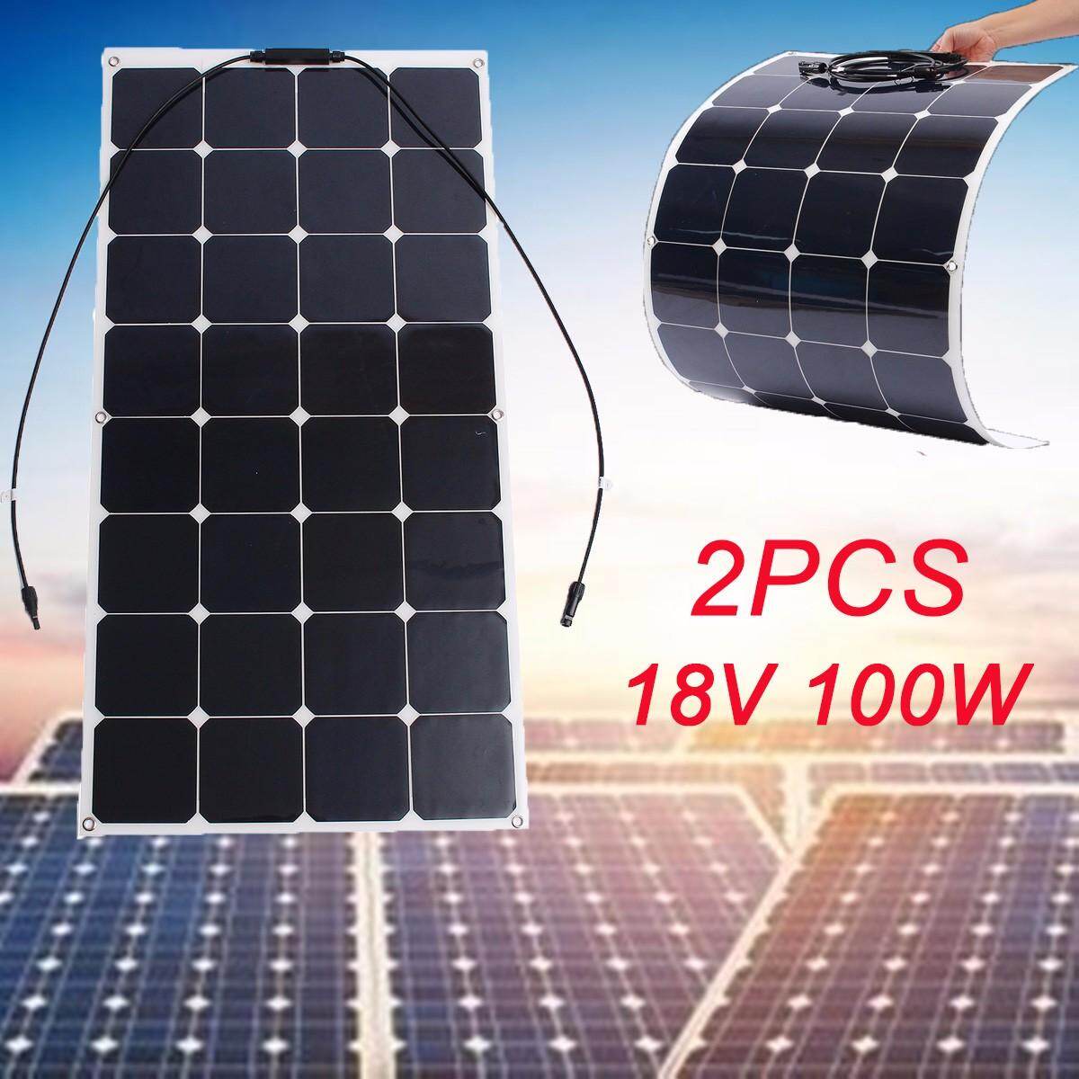 ?การจัดส่ง + แฟลช Deal?2pcs 18 V 100 W พลังงานแสงอาทิตย์เซลล์แสงอาทิตย์แบบโมโนคริสเตอร์ลีน Sunpower ชิปกึ่งยืดหยุ่นแผงโซล่ากันน้ำโมดูลที่ชาร์จแบตเตอรี่ 1.5 M ด้านหน้า/ด้านหลัง MC4 สำหรับเรือ RV เรือรถจักรยานยนต์กลางแจ้งฉุกเฉิน ?การจัดส่ง + แฟลช Deal?2pcs 18 V 100 W พลังงานแสงอาทิตย์เซลล์แสงอาทิตย์แบบโมโนคริสเตอร์ลีน Sunpower ชิปกึ่งยืดหยุ่นแผงโซล่ากันน้ำโมดูลที่ชาร์จแบตเตอรี่ 1.5 M ด้านหน้า/ด้านหลัง MC4 สำหรับเรือ RV เรือรถจักรยานยนต์กลางแจ้งฉุกเฉิน