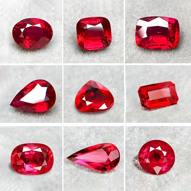 1 Viên Đá Trí Tuệ Và Người Giám Hộ 3A Trang Sức Khảm Hình Dạng Khác Nhau Của Mozambique Corundum Spinel, Chim Bồ Câu Máu Đỏ AAA Tự Làm 5-7MM