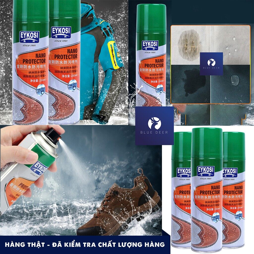 Bình xịt nano chống nước - chất bẩn - mẫu mới - blue deer
