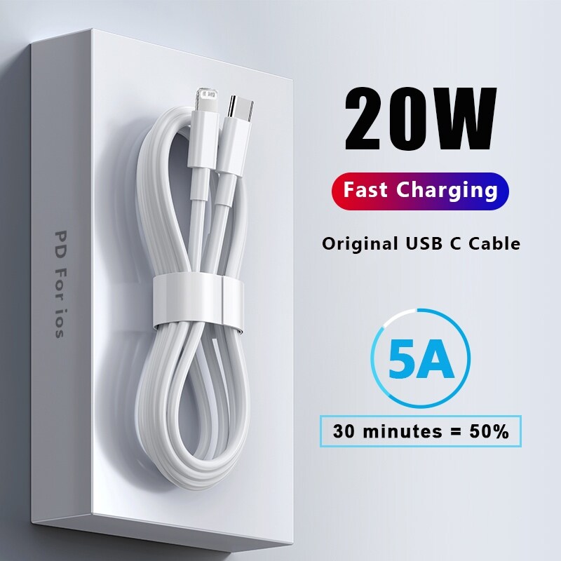 20w chính hãng cáp sạc nhanh cho iphone 14 11 12 13 pro xs max mini x xr ipad sạc airpods loại usb c dòng dữ liệu