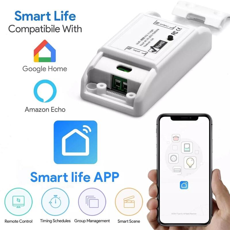 【Popular】 Tự động hóa nhà điều khiển công tắc hẹn giờ từ xa cho cuộc sống gia dụng không dây mô-đun wifi Google với cải tiến thông minh