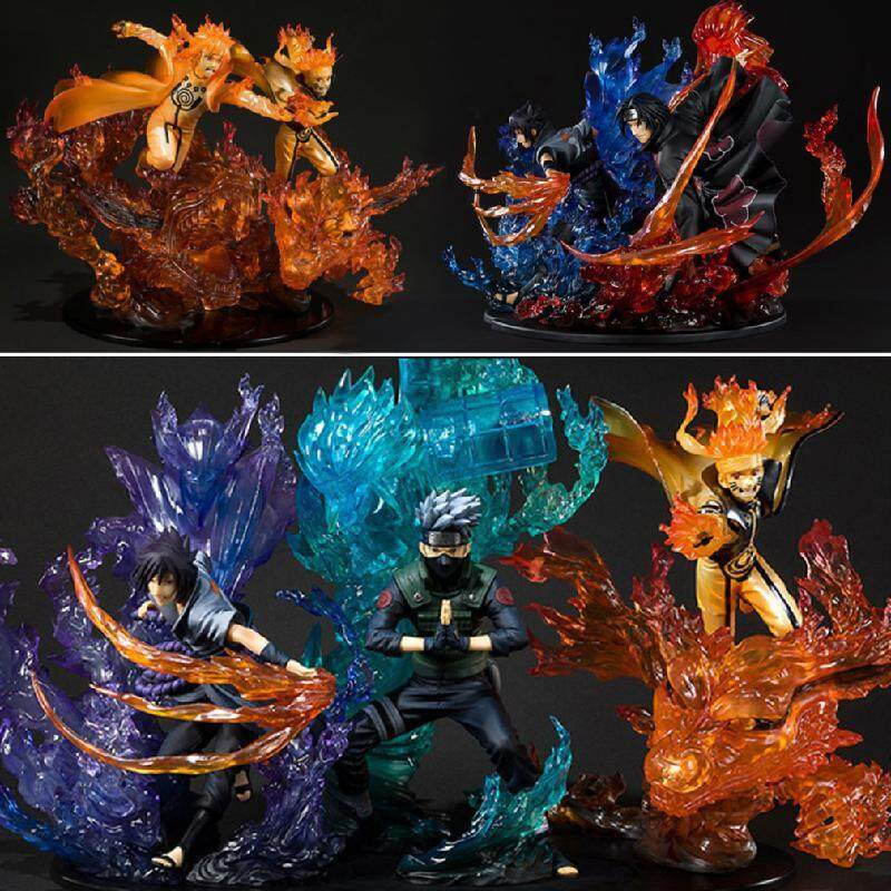 Anime Naruto Shippuden Susanoo Relation Minato Kakashi Uchiha Itachi Sasuke Manga Statue Pvc Figure 