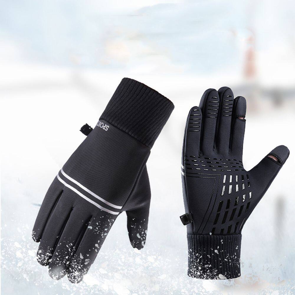 Avhp 1 đôi găng tay nam KÍN NGÓN cho hoạt động ngoài trời vào mùa thu đông