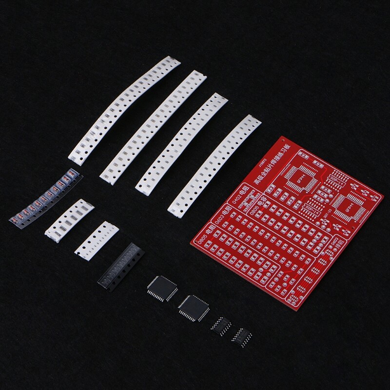 ✪ bảng thực hành linh kiện smd smt bộ dụng cụ tự làm rèn luyện kỹ năng hàn cho người mới bắt đầu