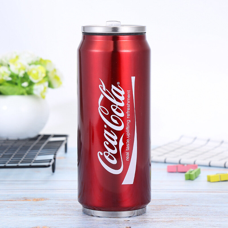 Hot Sale 500ml Coca-Cola thermos flask 304 stainless steel water bottle vacuum bottle travel mug - 8