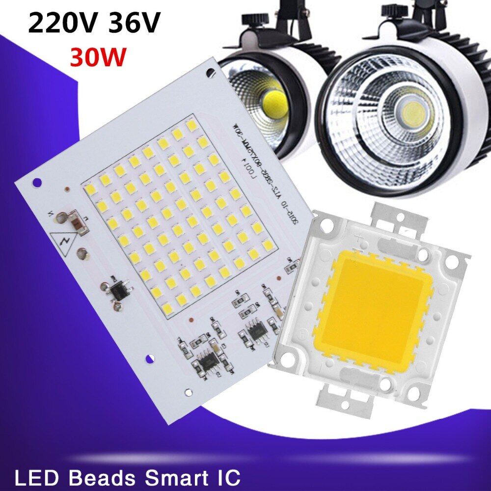 Beans 30w Chip Light-Emitting Diode Ac36v Floodlight Type A / B 220v Smart Ic Leds Lamp For Spotlight Downlight Diy Lighting