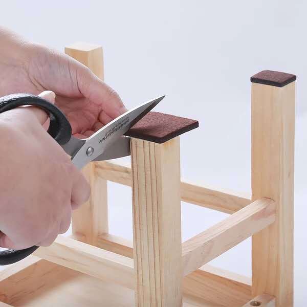 （ Hardware DD） Felt Chair Mats Furniture Leg Pad Floor Wear-Resistant Complex Noise Reduction Stool Chair Table Mat Self-Adhesive Cabinet Support Rod