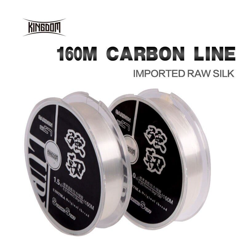 Kingdom Dây Câu Dây Câu Tinh Khiết Carbon 160M Chất Liệu Siêu Khỏe Cá Chép 0.178 - 0.298 Mét 6 - 12 LB Dòng Multifilament Cho Câu Cá
