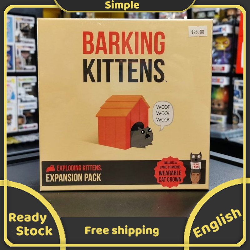 (Voucher giảm đến 50%) Board Game Mèo Nổ Phiên Bản Mở Rộng Barking Kittens Chống Nước