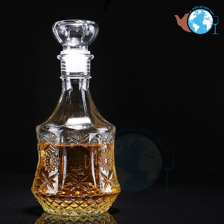 Bình đựng sâm thuỷ tinh 750ml -BR14 / chai thủy tinh 750ml đựng sâm, chai ngâm sâm