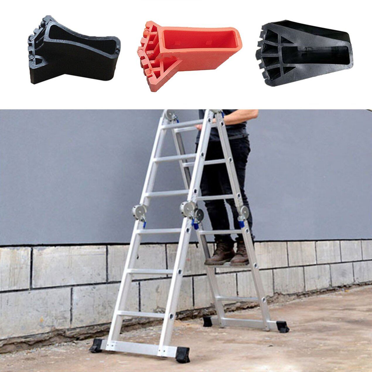 Uinn thang chân tròn che chân tinh tế bền đa chức năng thang gấp chân hình quạt chống trượt cho thang nhôm