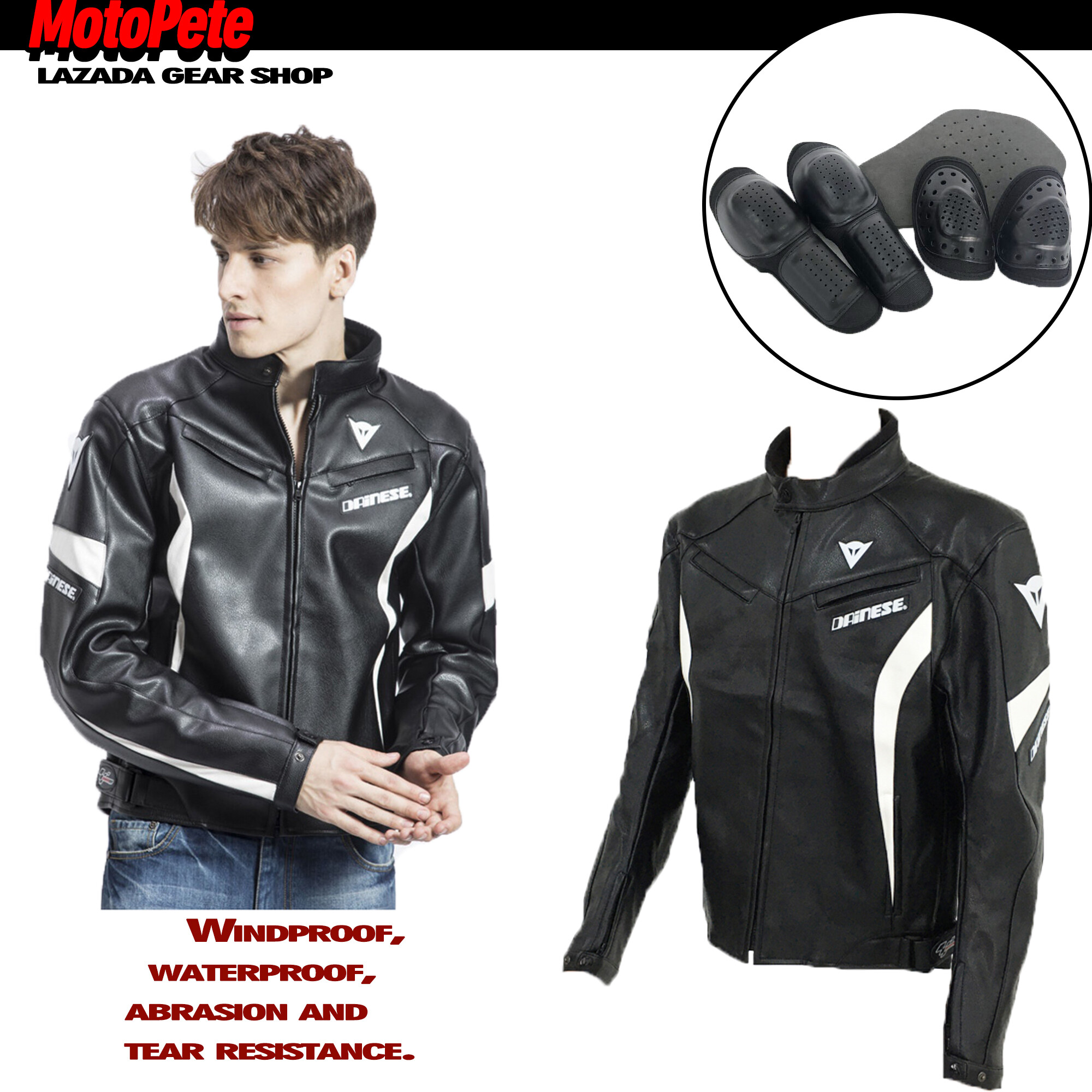 Người Lái Xe Mô Tô DAINESE, Áo Khoác Lái Xe, Bộ Đồ Đua Không Thấm Nước Bằng Da Thiết Bị Bảo Hộ Người Lái An Toàn Bộ Đầy Đủ Thiết Bị 01010303