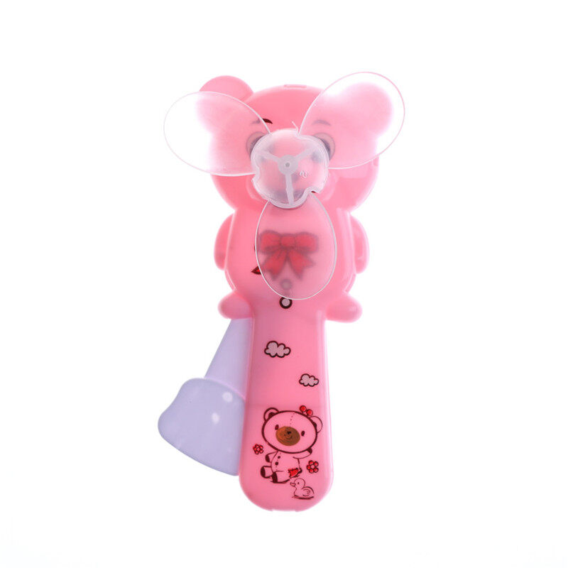 【Hananre】1PC น่ารักแบบพกพาหมีขนาดเล็กพัดลมมือกดพัดลมทำความเย็นของขวัญของเล่นเด็ก