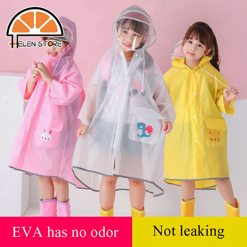 Hs áo mưa trẻ em áo mưa hoạt hình cho bé áo mưa có túi định vị áo mưa dài