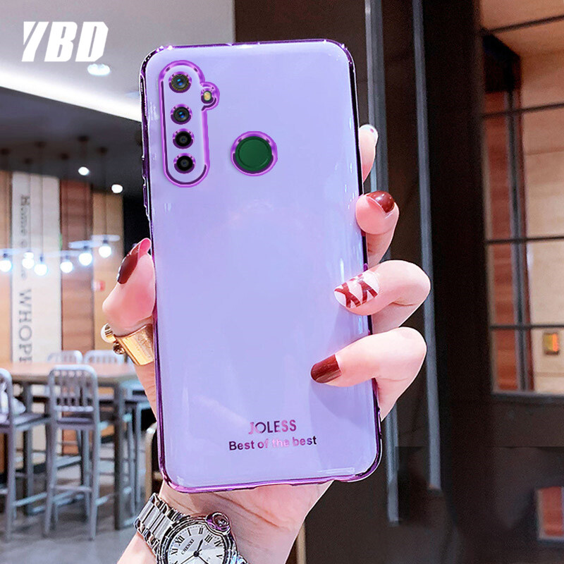 Ốp Hình Cô Gái Kẹo YBD Ốp Cho OPPO Realme 5i 6i 5 5s, Ốp Chống Rơi Mạ 6D Với Bảo Vệ Máy Ảnh Chính Xác