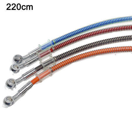 Universal 220CM Braided Brake Hose for Motorcycle Racing