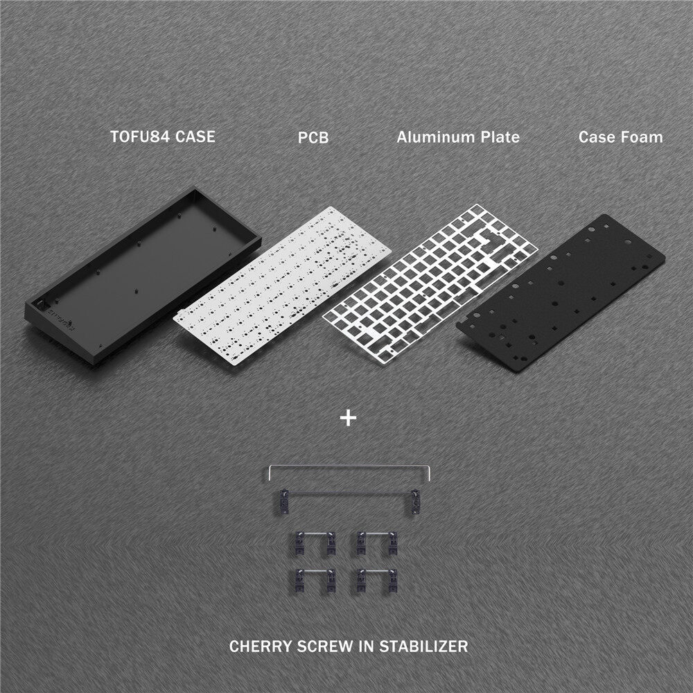 KBDfans TOFU84 Customized Personalized Mechanical Keyboard Kit Anodized