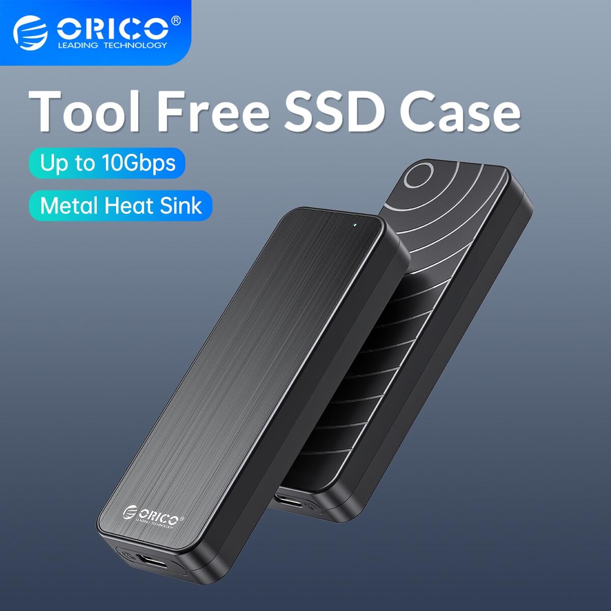 Orico vỏ nvme m2 vỏ usb3.2 gen2 type c 10gbps pcie ssd vỏ m2 vỏ đựng ổ ssd kim loại tích hợp tản nhiệt ổ cứng lưu trữ thể rắn