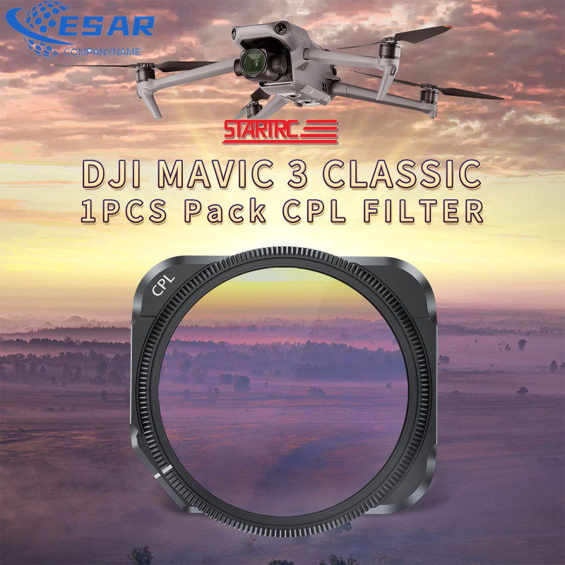 Kính Lọc CPL Có Thể Điều Chỉnh Ống Kính Máy Ảnh Tương Thích Cho Dji Mavic 3 Phụ Kiện Máy Bay Không Người Lái Phiên Bản Trẻ Trung Cổ Điển