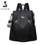 FOXER Oxford cloth lady backpack large capacity travel backpack lady soft business briefcase female fabric casual shoulder bag
