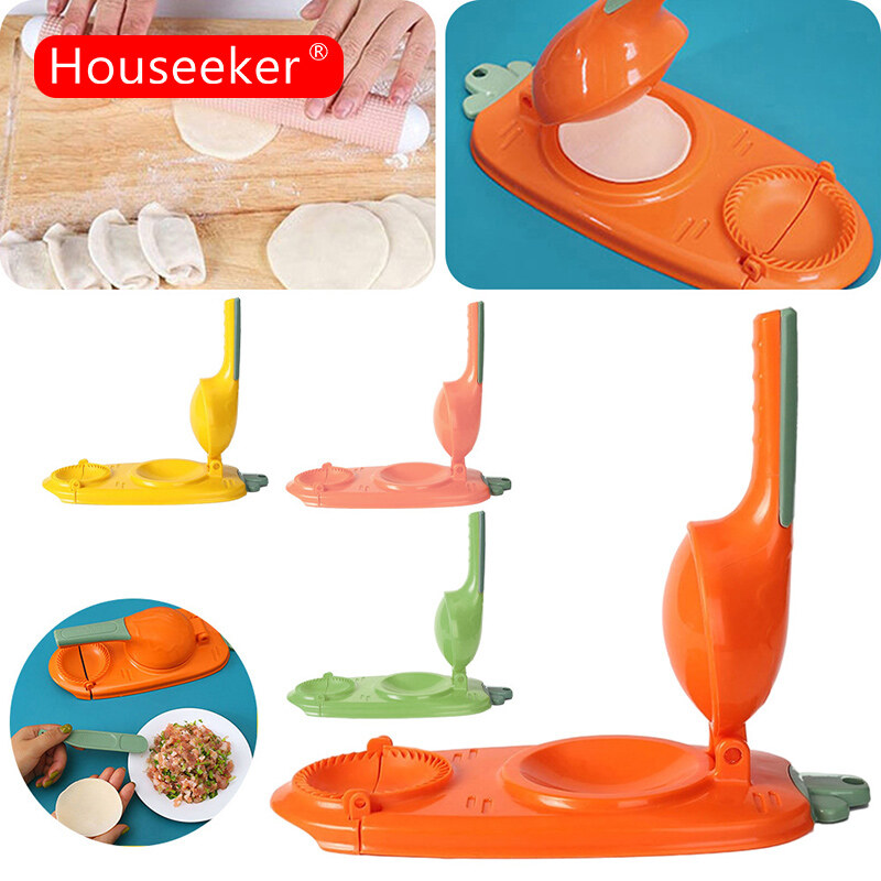 Houseeker khuôn làm bánh bao 2 trong 1 khuôn làm bánh bao thủ công tự làm khuôn làm bánh hấp dụng cụ ép bột cho nhà bếp nướng bánh