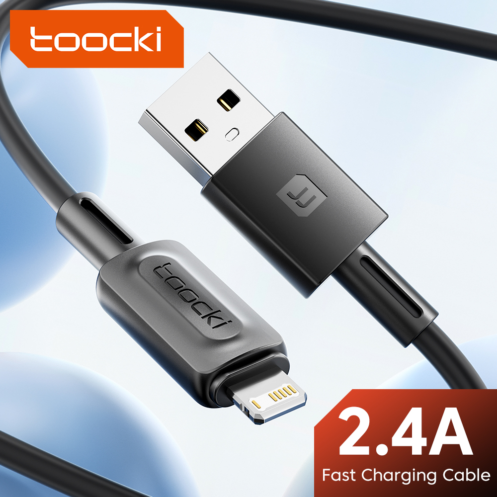 Toocki cáp cho iPhone sạc Lightning nhanh 2.4A 14 13 Pro Max 12 Pro Max cho cáp sạc iPhone