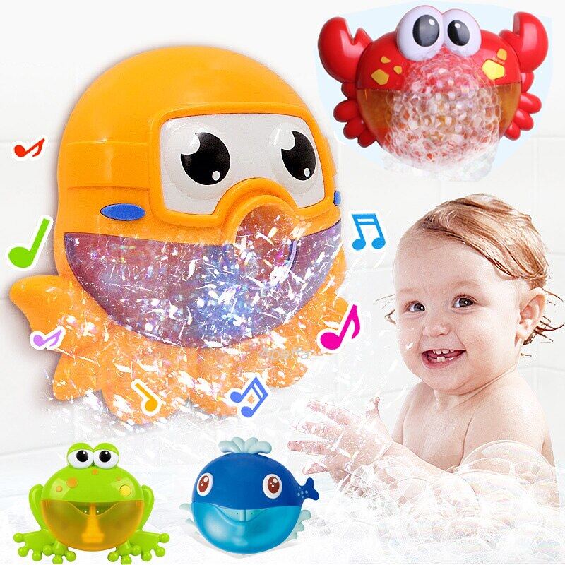 Đồ chơi phòng tắm cho bé bule Máy cua ếch âm nhạc Đồ chơi cho trẻ em tắm