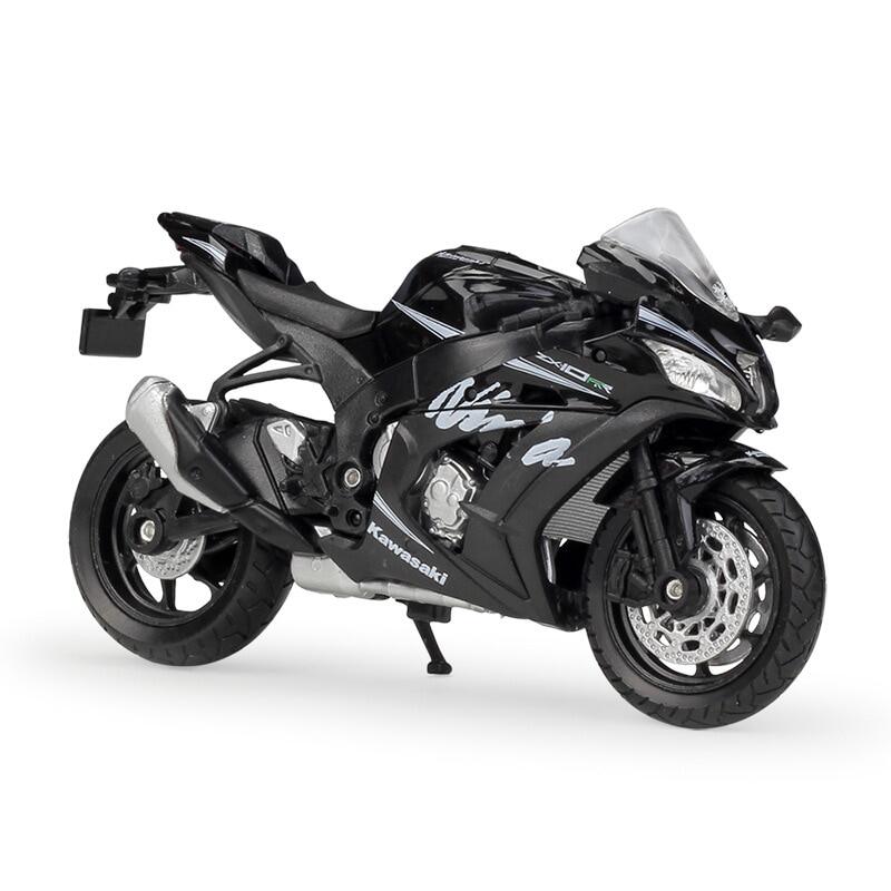 Welly 1:18 Kawasaki 2017 Z1000 R ZX10R Edition Diecast Mô Hình Xe Máy Đồ Chơi Giảm Xóc Khả Thi Cho T