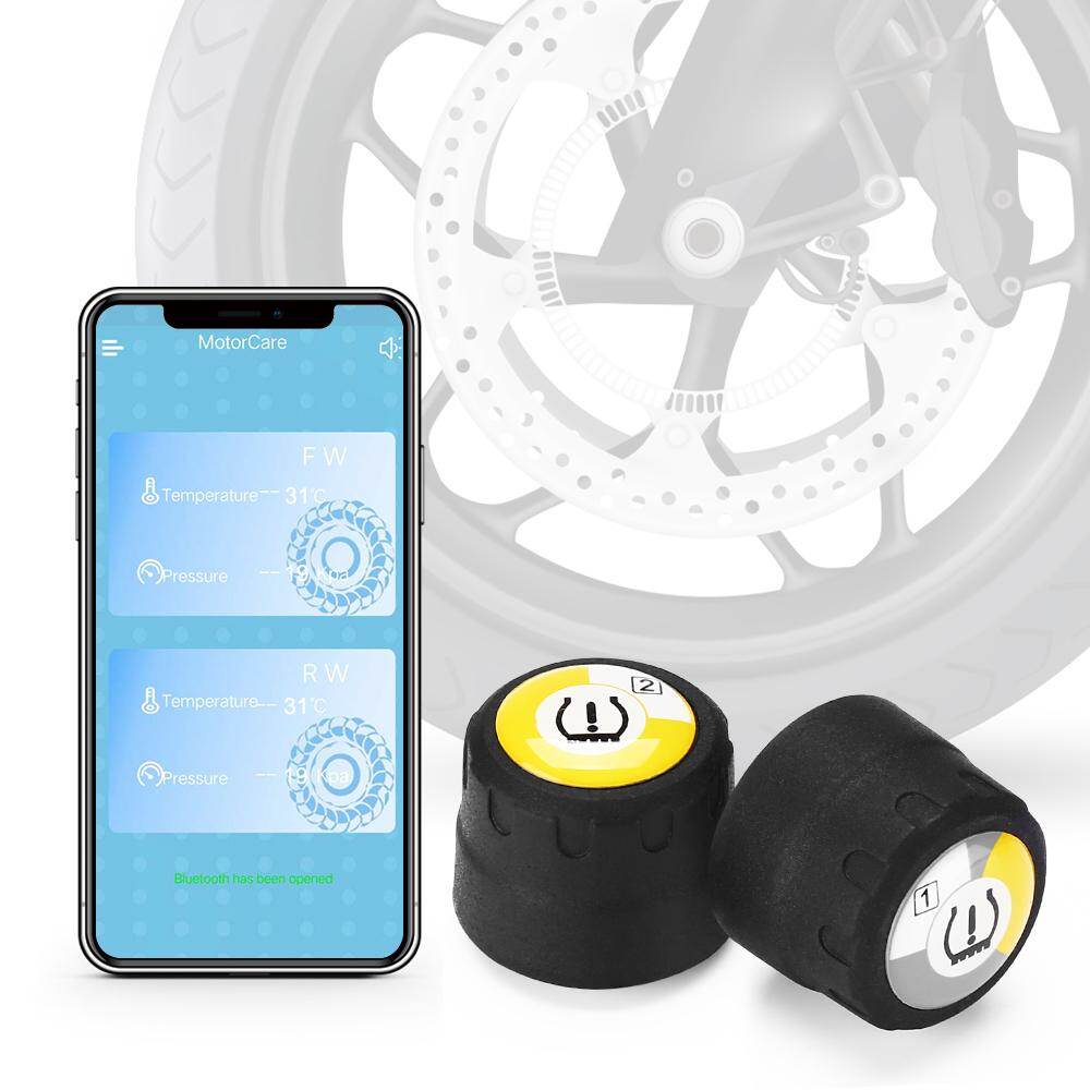รถจักรยานยนต์ TPMS ไร้สาย BT4.0 ยางรถจักรยานยนต์ความดันเครื่องวัดความดันลมยาง 2 เซ็นเซอร์ภายนอกเตือนสำหรับ iPhone มือถือ iOS Android APP โทรศัพท์ รถจักรยานยนต์ TPMS ไร้สาย BT4.0 ยางรถจักรยานยนต์ความดันเครื่องวัดความดันลมยาง 2 เซ็นเซอร์ภายนอกเตือนสำหรับ iPhone มือถือ iOS Android APP โทรศัพท์